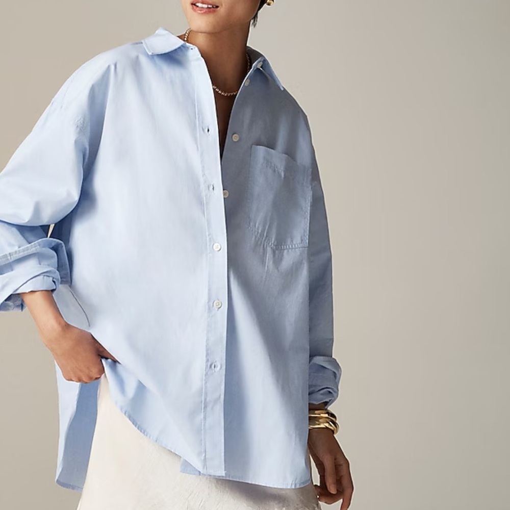 J. Crew Sky Blue Button-Up Shirt
